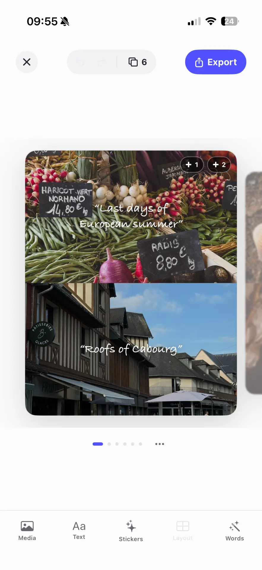 Crystal carousel editor controls
